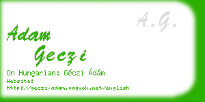 adam geczi business card